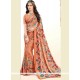 Latest Print Work Multi Colour Satin Printed Saree