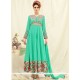 Graceful Embroidered Work Faux Georgette Anarkali Suit