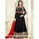 Ayesha Takia Black Resham Work Floor Length Anarkali Suit