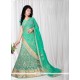 Modish Zari Work Net A Line Lehenga Choli