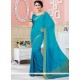 Sunshine Turquoise Woven Work Traditional Designer Saree