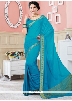 Sunshine Turquoise Woven Work Traditional Designer Saree