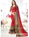 Noble Multi Colour Print Work Weight Less Printed Saree