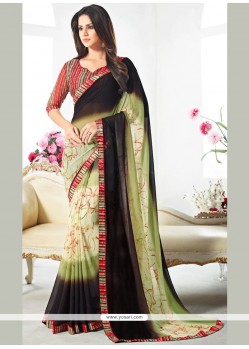 Tiptop Weight Less Print Work Printed Saree