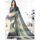 Gripping Multi Colour Print Work Weight Less Printed Saree