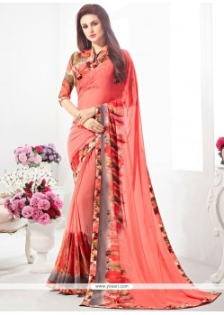 Delightful Weight Less Multi Colour Printed Saree