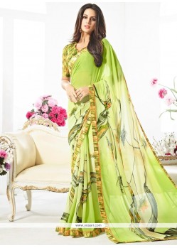 Staring Multi Colour Weight Less Printed Saree