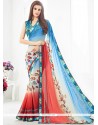 Snazzy Multi Colour Printed Saree