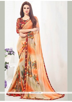 Classical Weight Less Multi Colour Printed Saree