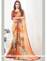 Classical Weight Less Multi Colour Printed Saree