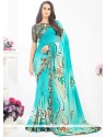 Charismatic Weight Less Print Work Printed Saree