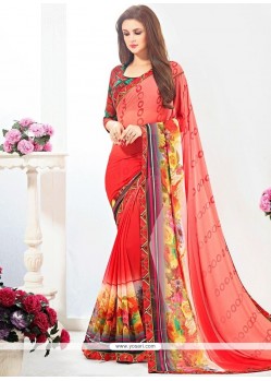 Alluring Multi Colour Print Work Weight Less Printed Saree