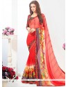 Alluring Multi Colour Print Work Weight Less Printed Saree