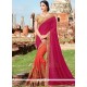 Modish Patch Border Work Designer Half N Half Saree