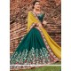 Wonderous Faux Chiffon Patch Border Work Half N Half Trendy Saree