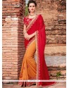 Bedazzling Crepe Silk Half N Half Trendy Saree