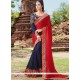 Miraculous Embroidered Work Half N Half Trendy Saree