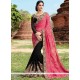 Enticing Patch Border Work Faux Chiffon Half N Half Saree