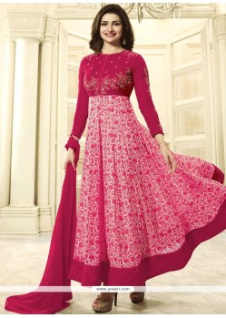 Prachi Desai Hot Pink Anarkali Suit