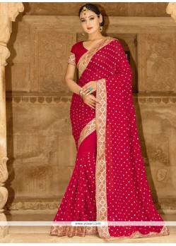 Absorbing Faux Georgette Classic Saree