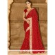 Cherubic Red Classic Designer Saree