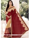 Modern Faux Georgette Half N Half Saree