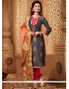 Specialised Grey Churidar Designer Suit