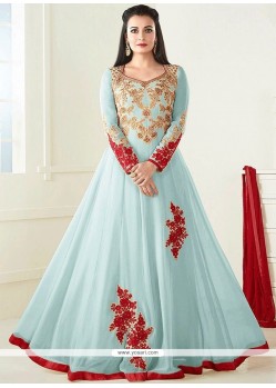 Diya Mirza Faux Georgette Floor Length Anarkali Suit