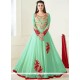 Diya Mirza Sea Green Floor Length Anarkali Suit