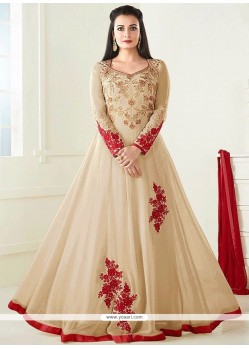 Diya Mirza Stone Work Floor Length Anarkali Suit