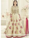 Gauhar Khan Art Silk Floor Length Anarkali Suit