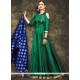 Specialised Green Readymade Anarkali Suit