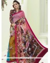 Multi Colour Printed Saree