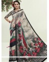 Multi Colour Printed Saree