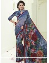 Faux Georgette Printed Saree