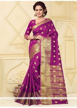 Hypnotizing Weaving Work Designer Traditional Saree