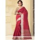 Preferable Cotton Silk Maroon Traditional Saree