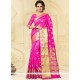 Marvelous Hot Pink Art Silk Designer Traditional Saree