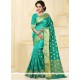 Vivid Art Silk Sea Green Designer Traditional Saree