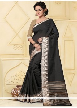 Compelling Weaving Work Art Silk Traditional Saree