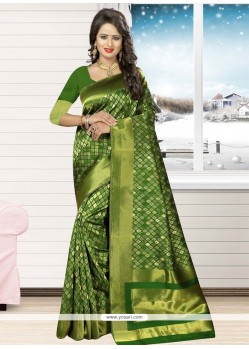 Majesty Thread Work Jacquard Silk Designer Traditional Saree