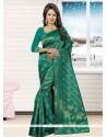 Innovative Sea Green Designer Traditional Saree