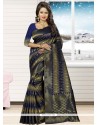 Gorgonize Zari Work Jacquard Silk Traditional Designer Saree