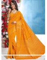 Art Silk Mustard Designer Traditional Saree