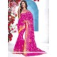 Art Silk Hot Pink Traditional Saree