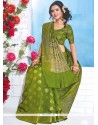 Art Silk Green Traditional Designer Saree