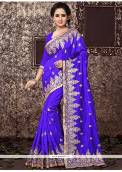 Art Silk Resham Work Traditional Designer Saree