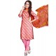 Multi Colour Cotton Churidar Suit