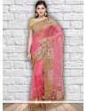Net Pink Classic Designer Saree