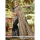 Jacquard Black Patch Border Work Classic Designer Saree